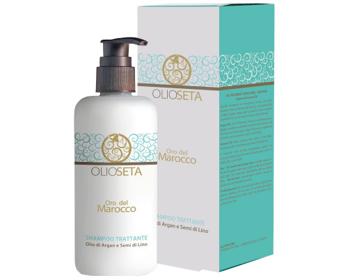 Шампунь питательный с маслом арганы и маслом семян льна / OLIOSETA ORO DEL MOROCCO 750 мл